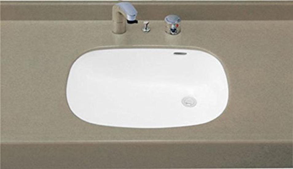 

LIXIL INAX Inset Oval Washbasin Pure White YL-2297/BW1