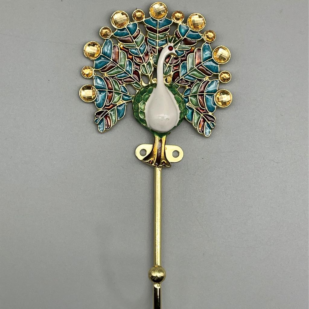 European Enamel Butterfly Hook Cloisonne Hook Painted Retro Hanging Hook Coat and Hat Decorative Hook