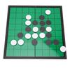 Magnetic Sterling Reversi Strategy Board with Folding Board and Pieces for Home and Travel