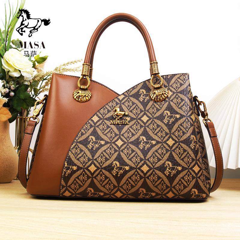 New Trendy PU Versatile Shoulder Crossbody Bag, Fashionable and High-end Handbag, Large Capacity Women's Bag