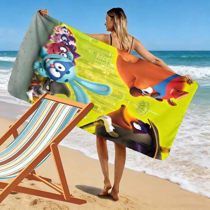 Smeshariki Towel, Large Soft Quick Dry Towel for Beach Camping Swimming