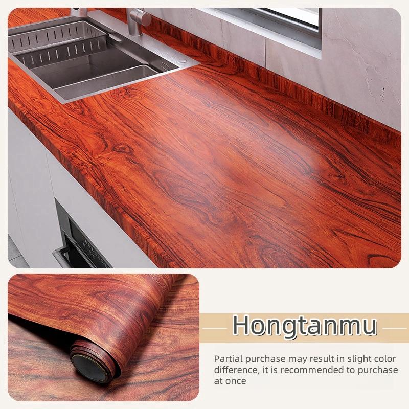 40CM Furniture Renovation Stickers Self-adhesive Wood Grain Stickers Wallpaper Cabinets Wooden Doors Tabletops Wall Sticker