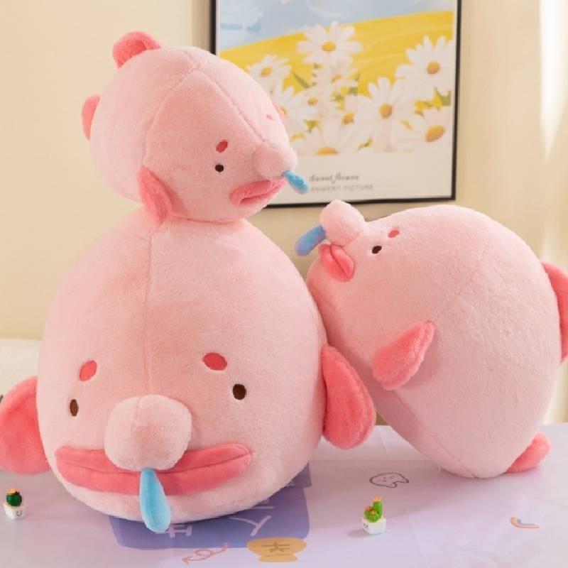 Cute Adorable Snot Fish Whale Plush Toy Pillow Gift Wholesale 30cm 0.25kg