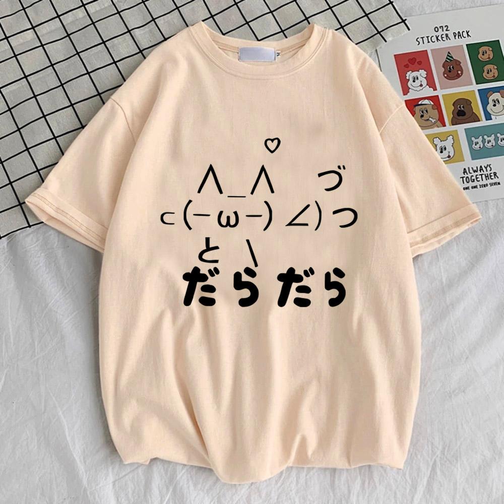 Y2k Aesthetic Summer Loose Cute Cat T-shirt Women Casual O Neck Japanese Cartoon Tops Short Sleeve Kawaii Sweet Harajuku Tees