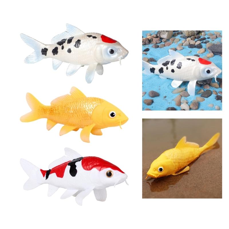 Collectible Goldfish with Playset Detailed Wildlife Figures for Imaginative Play Boys and Girls Home Decoration Ornament