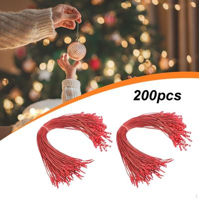 200 Pieces Christmas Ornament Hangers Strings Versatile Decorative Portable Hanging Ropes
