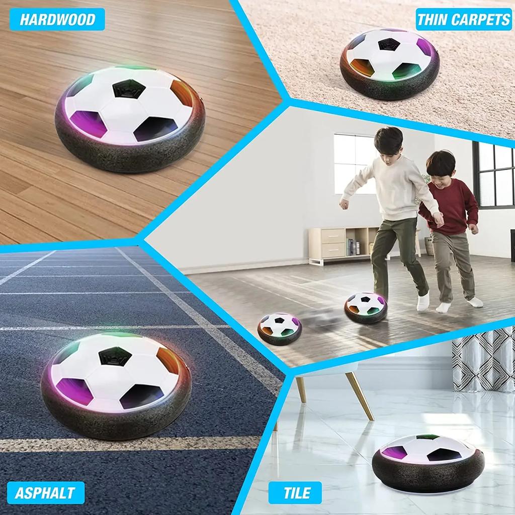 Çocuklar için Hover Futbol Topu Oyuncakları Elektrikli Yüzen Futbol Topu LED Işıklı Müzikli Futbol Topu Çocuklar için Spor Oyuncakları Açık Hava Oyunu