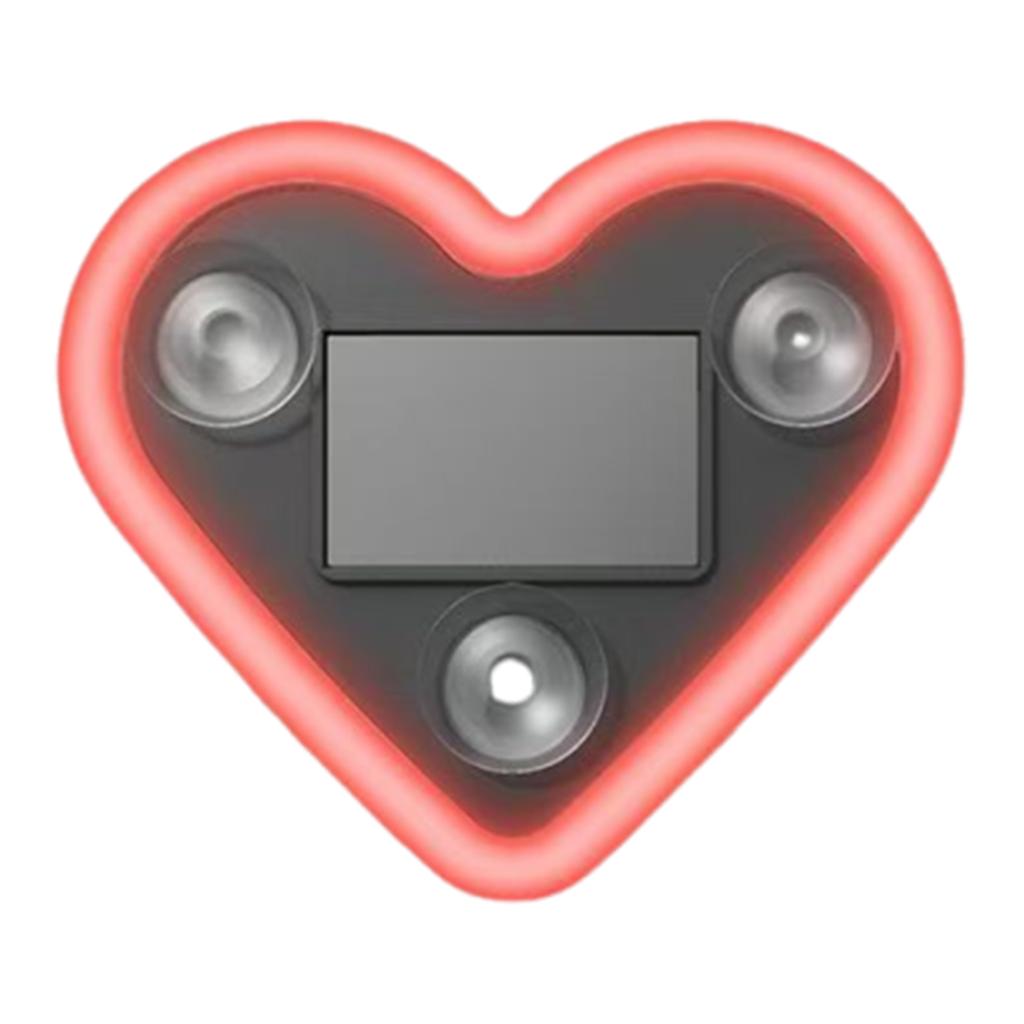 Solar Power Heart Shape C-Pillar Lamp Multi-Purpose Car Interior Decoration Lamp Automotive Atmosphere Love Light Car Accessory