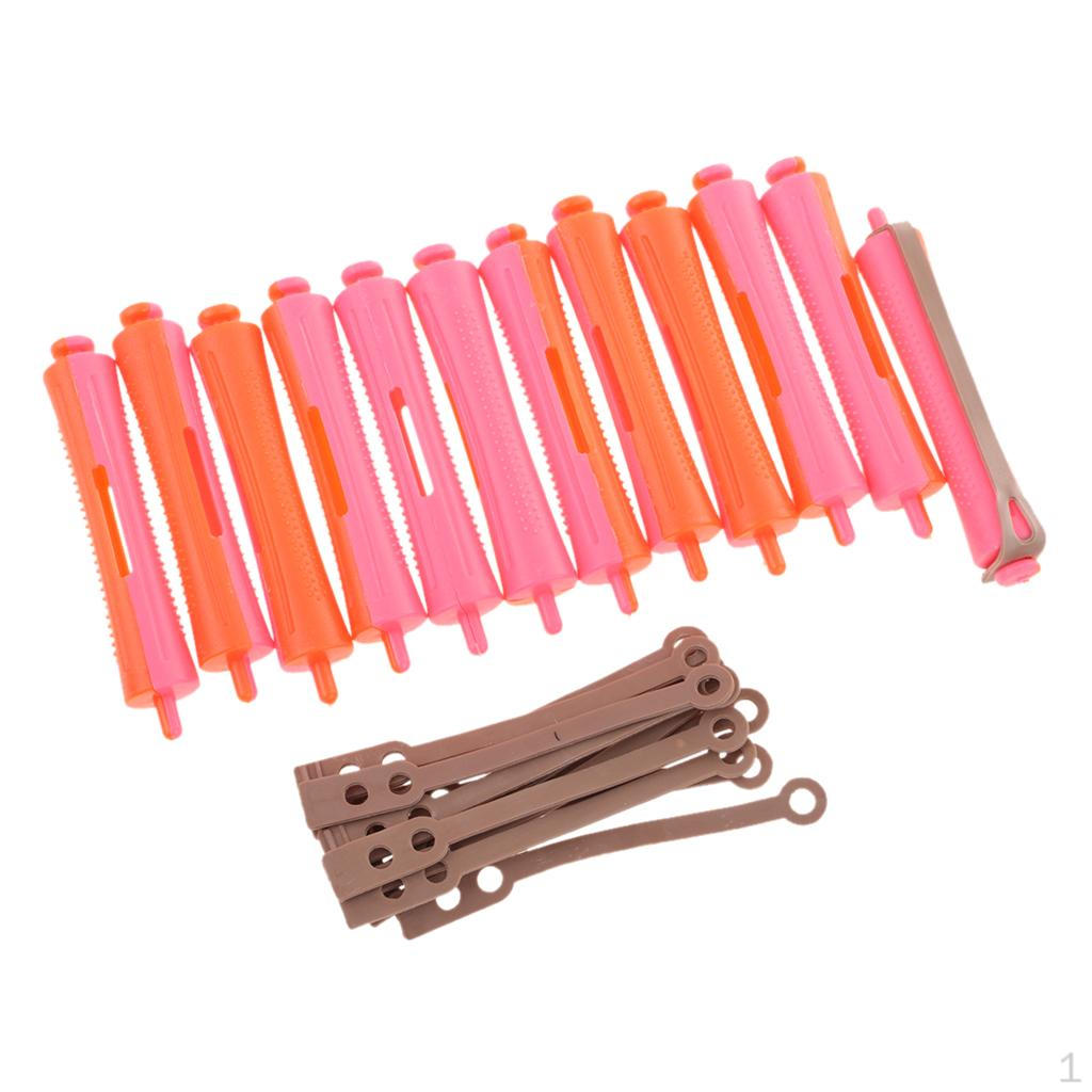 Of 12 Perm Rods Girls Wavy Rollers Beauty Salon Tool