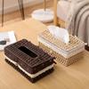Pastoral Style Woven Tissue Box for B&B and Home Decor