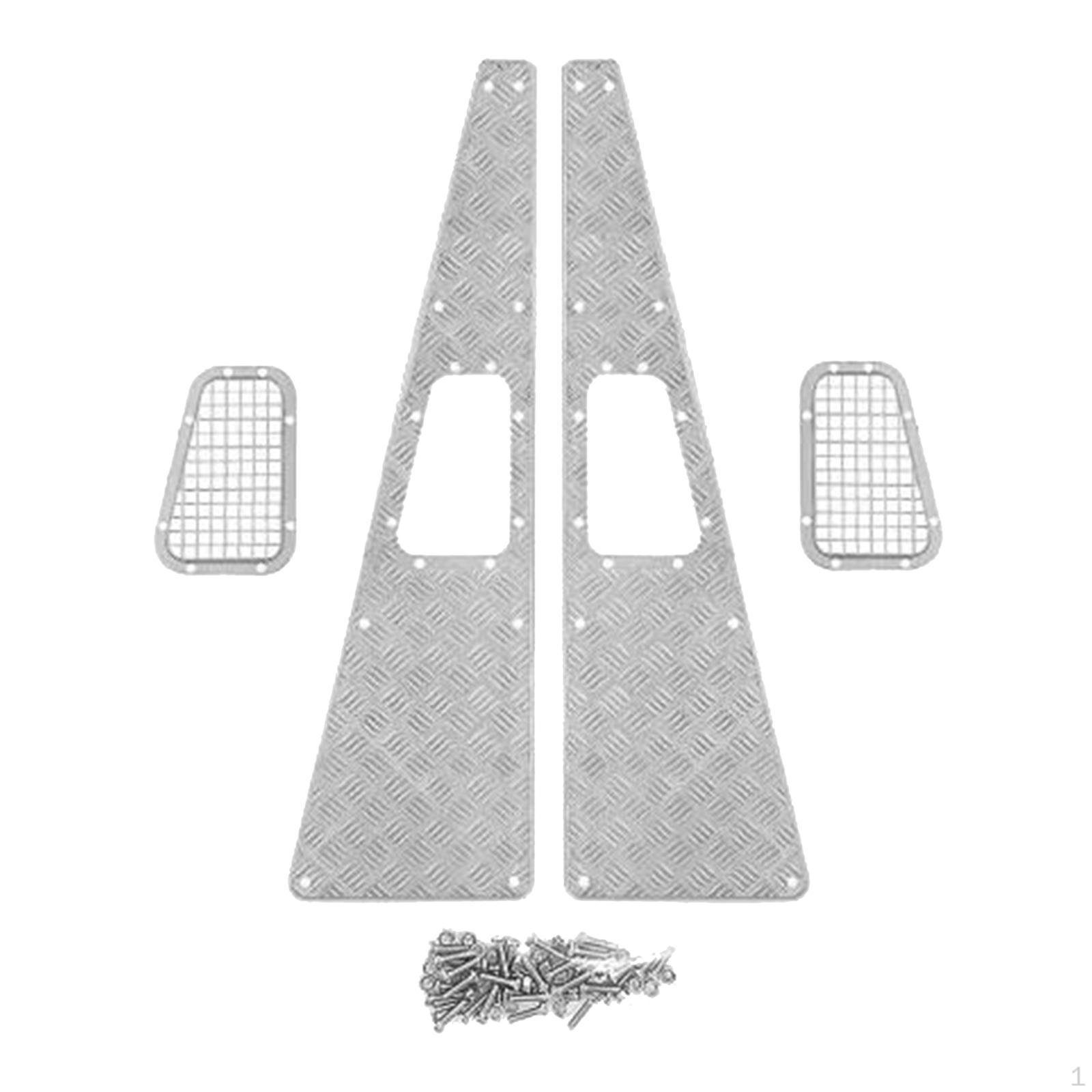 

1:10 RC Crawler Engine Cover Trim with Non- And Mounting Hardware срібний