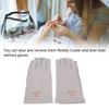 Manicure Gloves UV Protection Stretchy Breathable Fingerless Cotton Nail Lamp Gloves for Home Salon Nail Art Gloves
