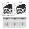 Black Grey Skull Face Día De Los Muertos Pillow Cover Graphic Cushion Cover Funny Pillow Case For Living Room Sofa