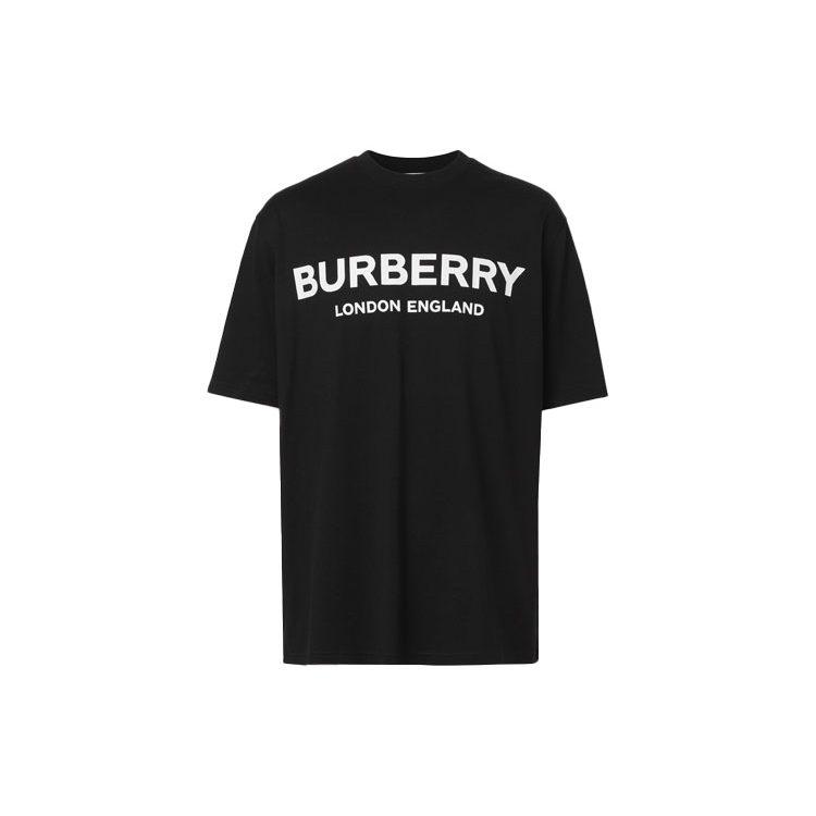 Burberry Men Logo Print T-shirt Black 80260161