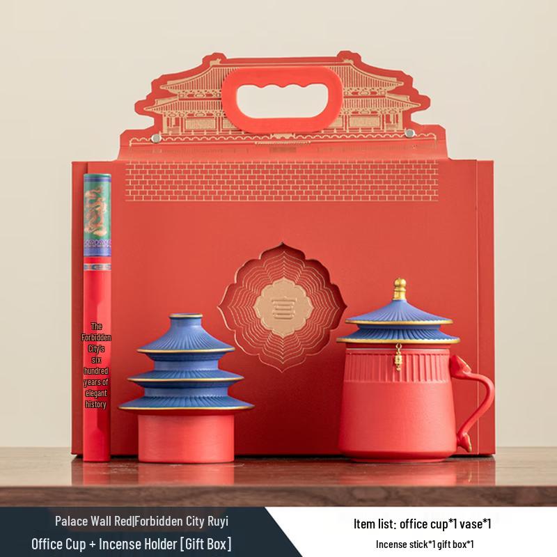 Forbidden City Ruyi Ceramic Office Cup Set