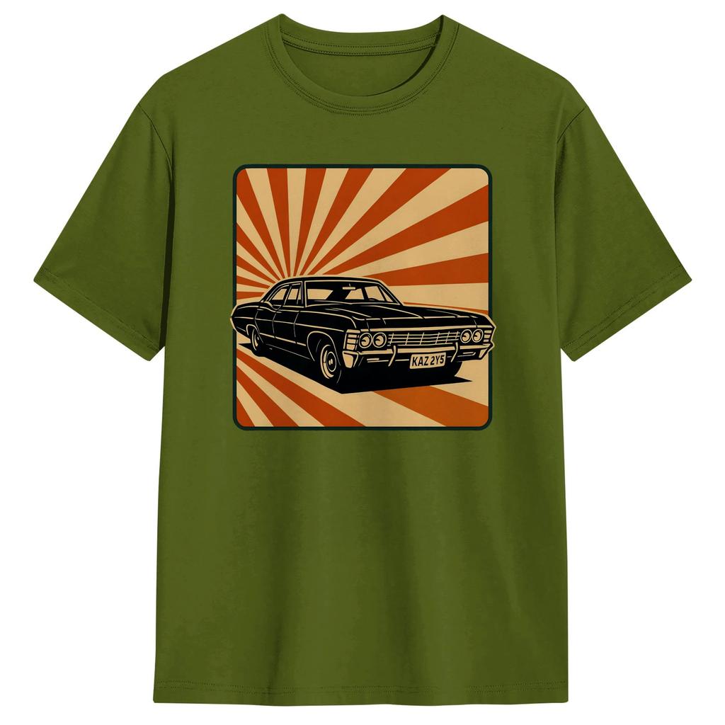 Retro Baby Supernatural TShirts Unisex  Funny 100 Cotton Tees Round Collar Short Sleeve T Shirt Printed Clothing