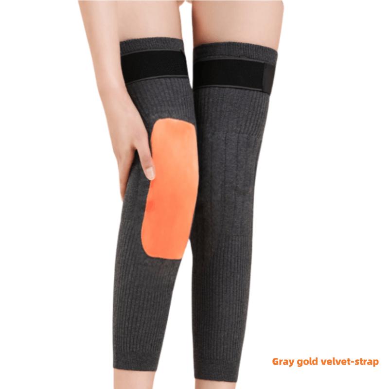 2PCS Cashmere Wool Knee Pads Support Brace Winter Warm Thermal Knee Warmers Sleeve for Arthritis Pain Relief Ski Cycling Running