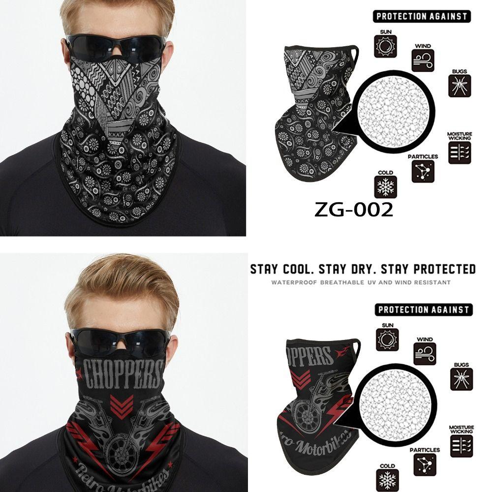 Ear-hanging Cycling Face Scarf Sun Protection Motorcycle Headscarf  Hiking Camping