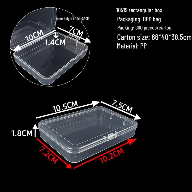 Cutie de depozitare și afișare pentru feronerie din plastic transparent