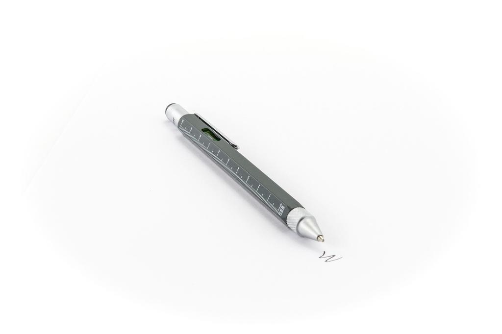 TROIKA Multi Ballpoint Pen Construction Metallic Gray PIP20/TI