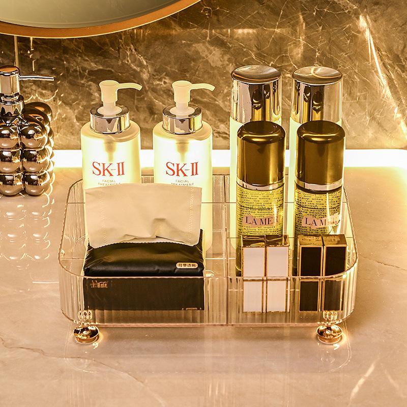 Mehrfach-Gitter Desktop Aufbewahrungsbox für Wohnzimmer - Organisieren Sie Schreibwaren, Fernbedienungen und Kosmetika