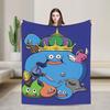 Dragon Quest Slime  Super Soft Blankets  Travel Plush Throw Blanket Aesthetic Couch Bed Flannel Bedspread Sofa Bed Cover