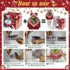 Pattern Christmas Themed Paper Box Set Holiday Decoration Props For Gift