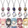 Anime Puella Magi Madoka Magica Collier Cosplay Kaname Madoka Miki Sayaka Pierre d'Âme Pendentif Collier Ensemble Bague Bijoux Mode