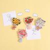Creative 3D Bouquet Resin Fridge Magnet - Cartoon Ferrite Christmas Decoration