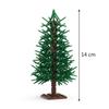Non-Toxic 138 Pcs Cedar Tree Model Green Scenery Landscape Building Blocks Moc City Street Scene Plants Decoration Bricks Kid Toy Gifts