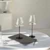 Luxury Black Bow Tie Burgundy Wine Glass Decanter Set Large Crystal Wine Champagne Goblet Bar Set