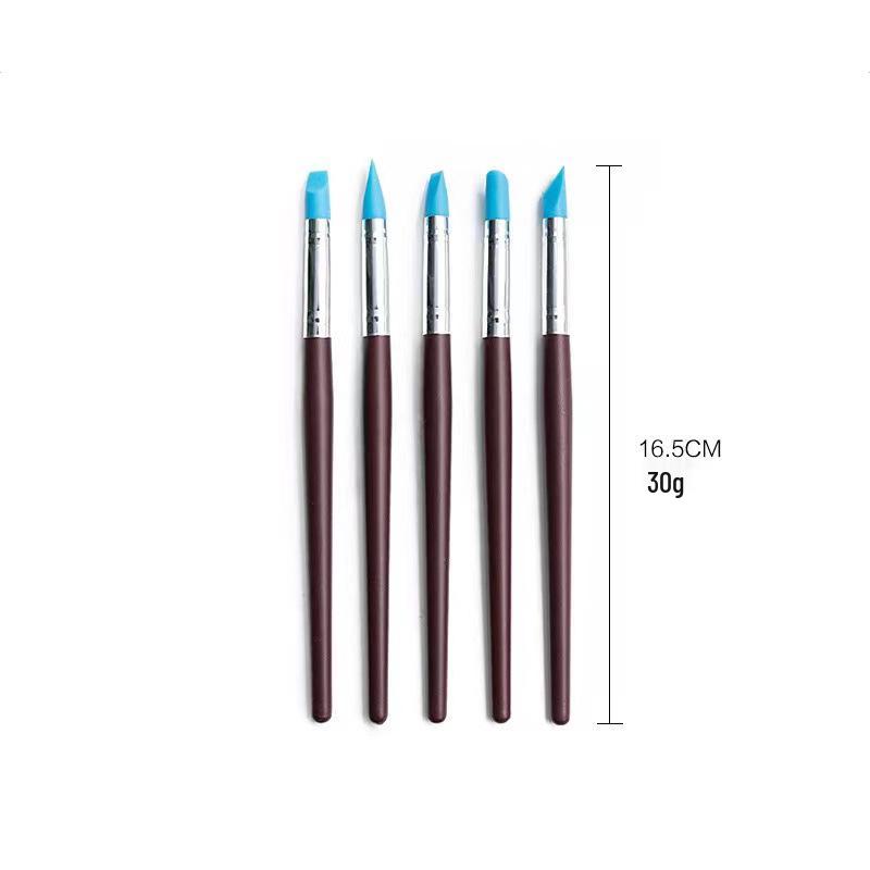 10-Piece Pottery & Nail Art Silicone Pen Set for Clay & Polymer DIY Projects