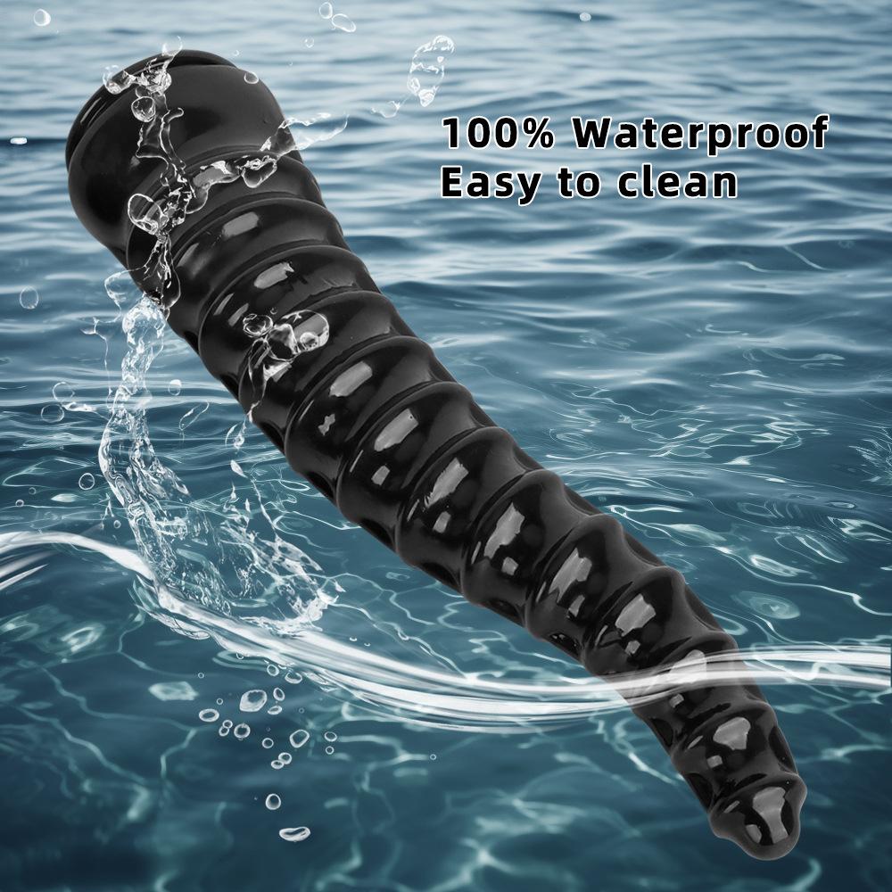 Black PVC Dildo Butt Plug with Suction Cup Masturbator Sex Toy Fisting Realistic Penis Big Dick Strap On Cock