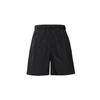 Solid Color Belted Straight-Leg Casual Shorts Unisex Shorts Black CD4137-010