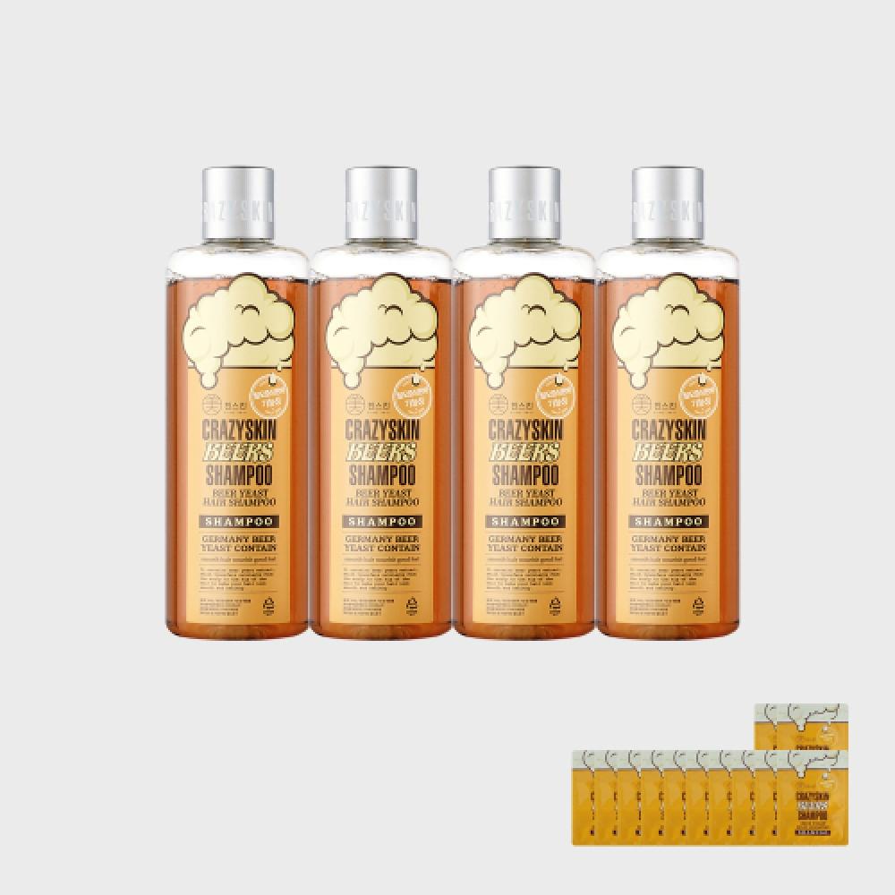 Crazyskin Beer Yeast Shampoo 300g 4 Pcs  12 Free Samples NONE