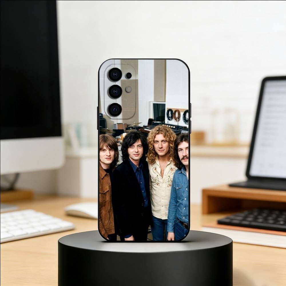 Rock L-Led Z-Zeppelin Band Phone Case For Samsung S25,S24,S21,S22,S23,S30,Ultra,S20,Plus,Fe,Soft Silicone Black Cover