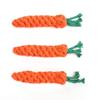 1pc Pet Knot Toy for Dog and Cat Carrot Shape Dog Chew Toys Cotton Rope Toys for Indoor Dogs Cat Toys Dog Accessories