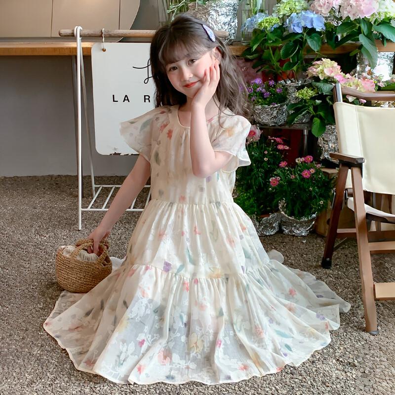 Girls' Floral Princess Summer Dress