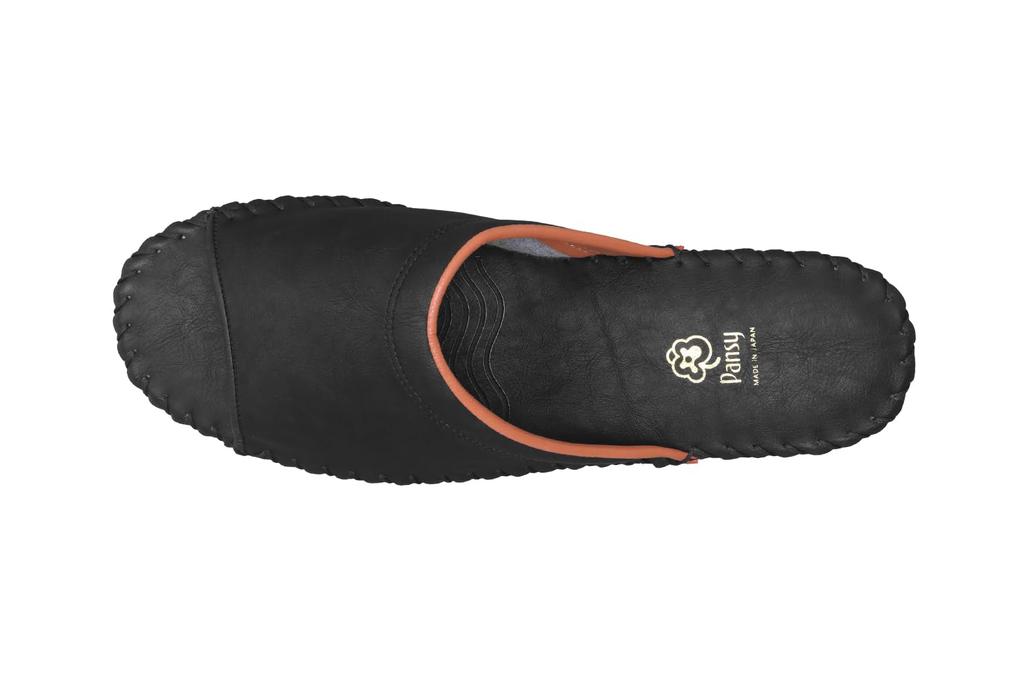 Pansy 9723J Room Made in Size Black Men's Slippers, Japan, Renewed, Durable, L,