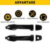 Black Outer Exterior Door Handle Fit 2012-2017 Camry Toyota Front Left & Right V