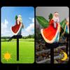 Christmas Decoration Atmosphere Lights Outdoor Solar Garden LED Street Lights Santa Claus Ground Plug Landscape Decoration Light