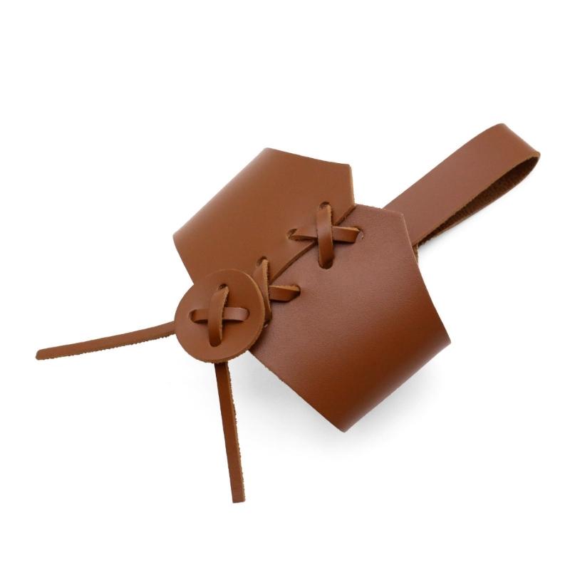 Historical Role Playing Horn Shield Medieval Style PU Leather Cover Ancient Costume Accessory Lightweight Role playing