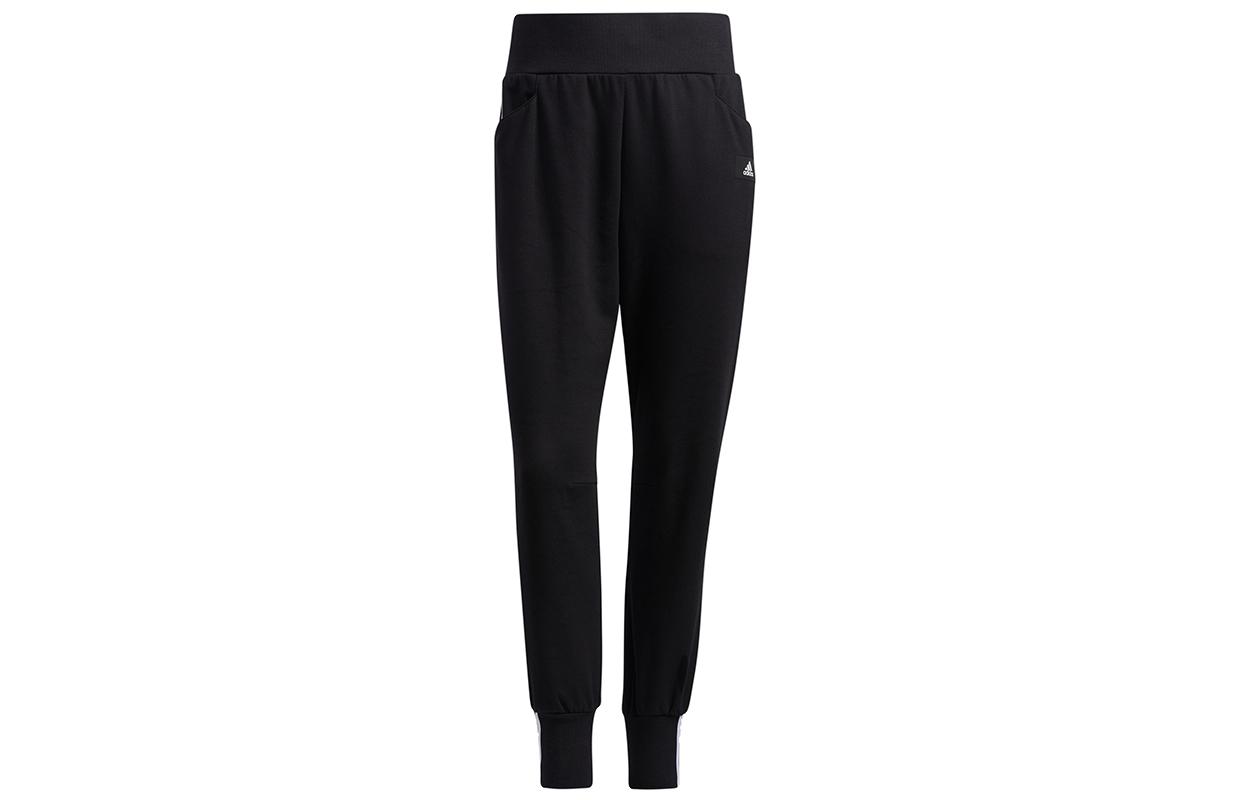 

Adidas Knitted Sweatpants Women s Black Moderate Straight Fit Pants GP0697 XL