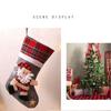 Christmas Stockings  Sock Gift Candy Bag Snowman Elk  Pocket Xmas Tree Hanging Ornament Gift Bag For Kids