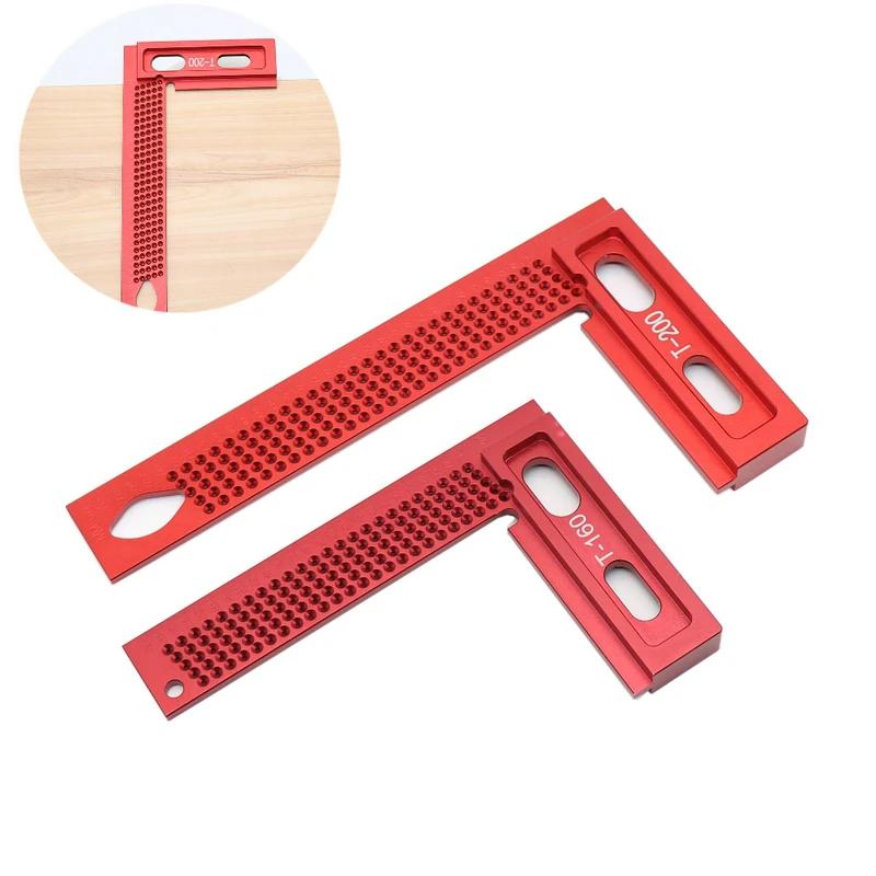 Woodworking Marking Ruler Right Angle L-shaped Ruler Woodworking Auxiliary Tool
