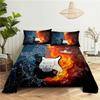 fashion Music Sheet Set Piano Keyboard Music Note Printed Bed Flat Sheet With Pillowcase Polyester Bedding