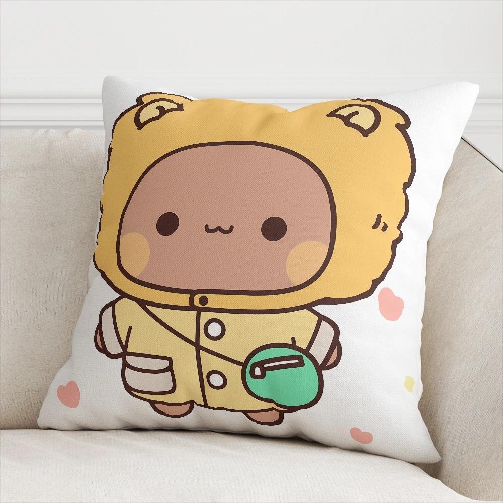 Office Living Room Home Pillowcase Kawaii Cartoon Bear Pattern Pillowcase Car Ornaments