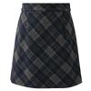 Sancai Women's Retro Plaid A-Line Mini Skirt
