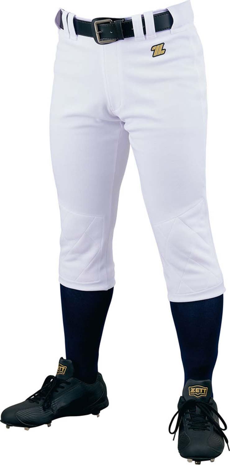 

[ZETT] Apparel Uniform Pants Trousers Regular Pants Baseball Uniform Pants Trousers Knee White L