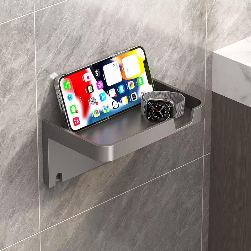 Punch-Free Bathroom Toilet Paper & Towel Holder Wall Mount